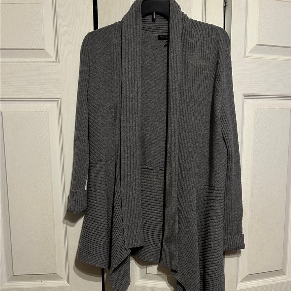 White House Black Market Charcoal Cardigan